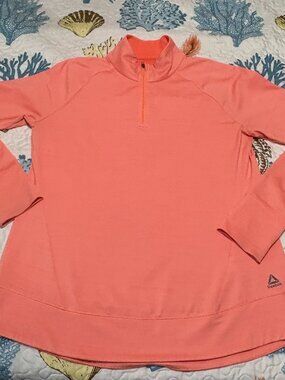 Women's XL Reebok Women's Quarter Zip Long Sleeve T-Shirt